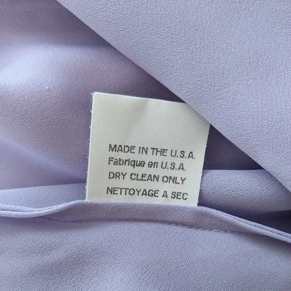 Elegant light pink lavender purple ombre silk maxi gown - Picture 16 of 16